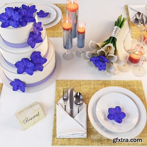 Wedding table setting