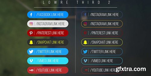 Videohive Minimal Social Media Lower Thirds 20090415