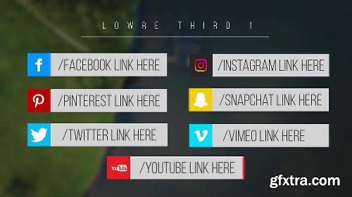 Videohive Minimal Social Media Lower Thirds 20090415