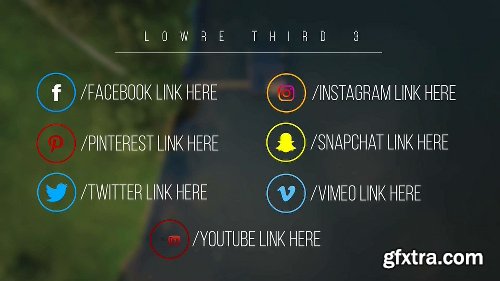 Videohive Minimal Social Media Lower Thirds 20090415