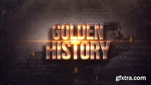 Videohive Golden History 20033564