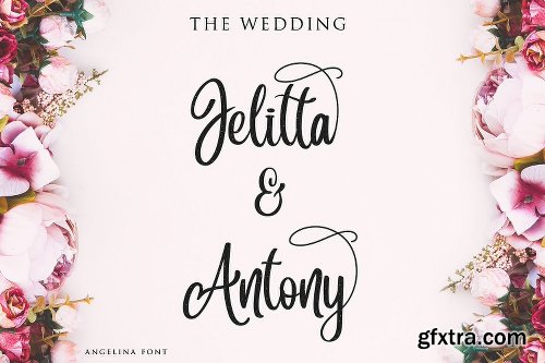 CreativeMarket Angelina Script- Beautiful Handwritt 2913110