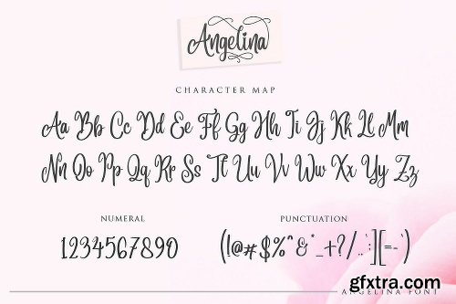 CreativeMarket Angelina Script- Beautiful Handwritt 2913110