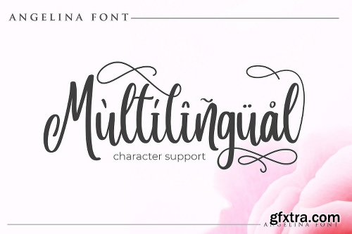 CreativeMarket Angelina Script- Beautiful Handwritt 2913110