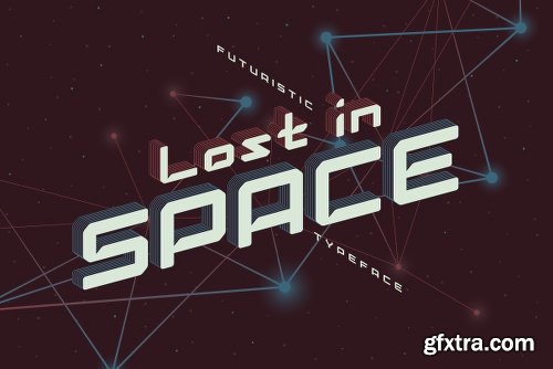 CreativeMarket Lost in space. Futuristic Typeface 2562651