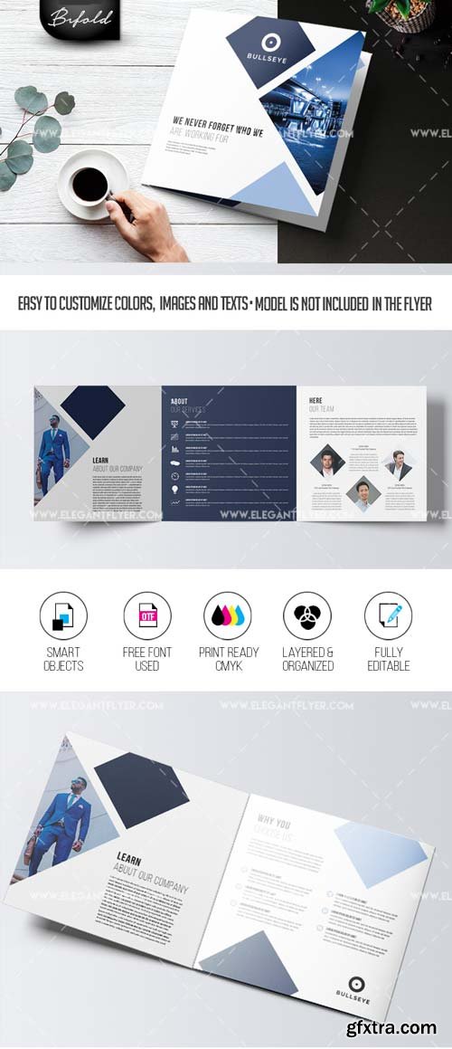 Business V46 2018 Tri-Fold Brochure PSD Template