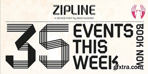 Zipline Font Family - 3 Fonts