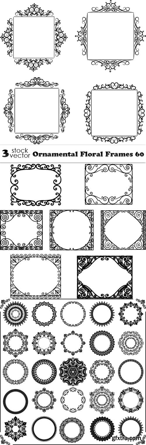 Vectors - Ornamental Floral Frames 60