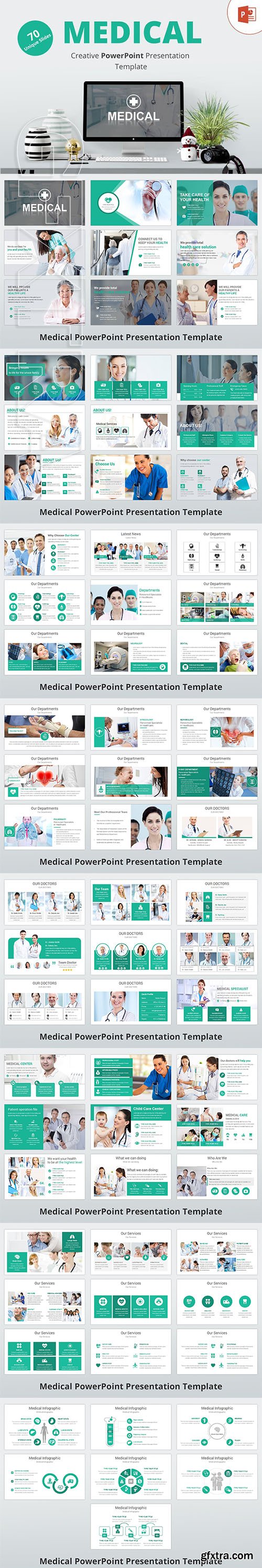 CreativeMarket - Medical PowerPoint Template 2913006