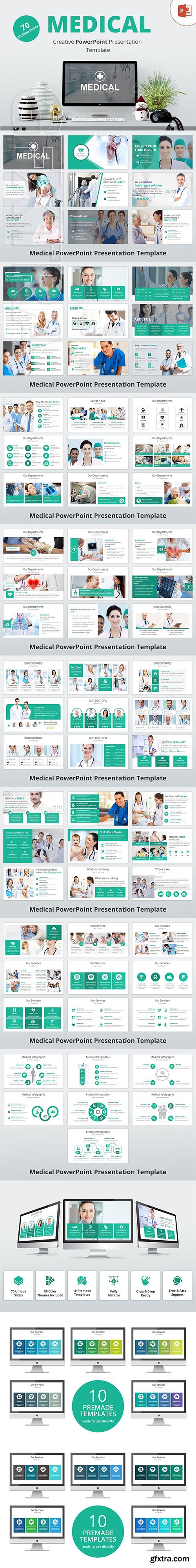 CreativeMarket - Medical PowerPoint Template 2913006