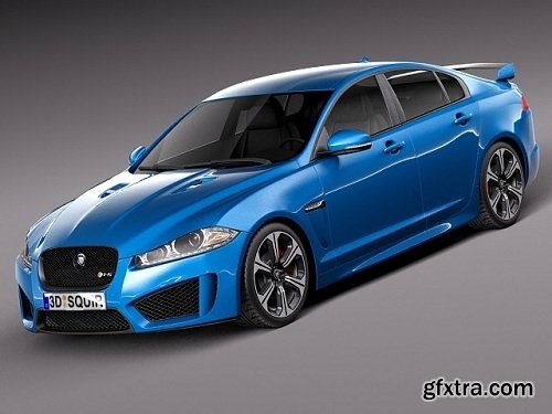 Jaguar XFR-S 2014 3D Model