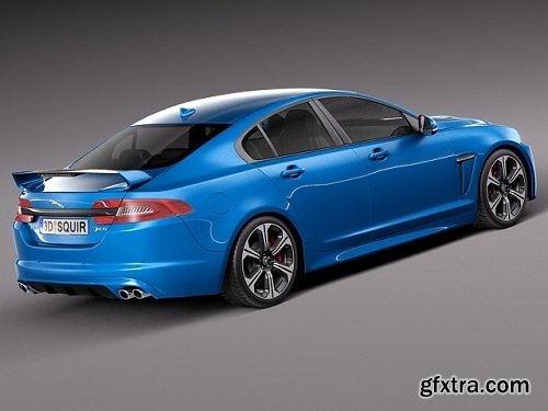 Jaguar XFR-S 2014 3D Model