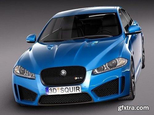 Jaguar XFR-S 2014 3D Model