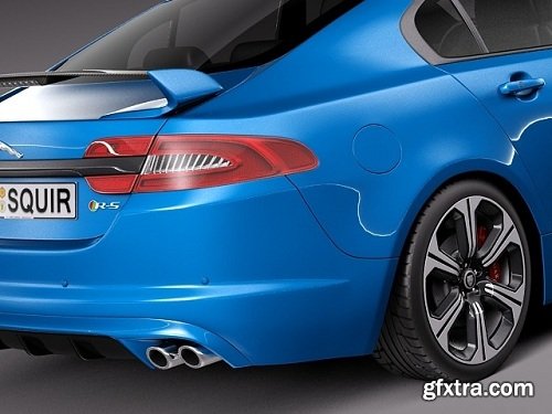 Jaguar XFR-S 2014 3D Model