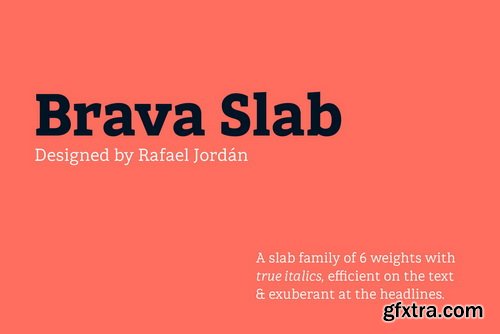 Brava Slab Font Family