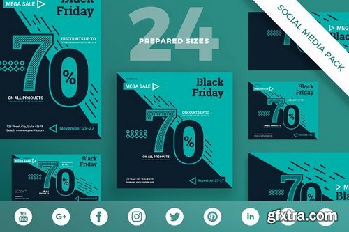 CM - Social Media Pack | Black Friday 1883144