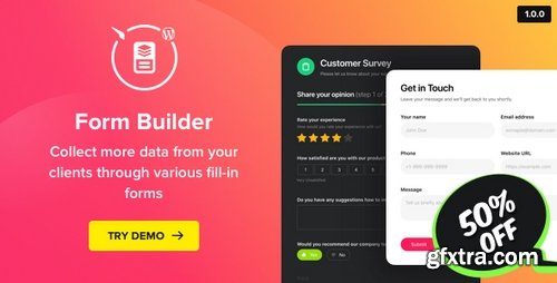 CodeCanyon - Form Builder v1.0.0 - WordPress Form plugin - 22496923