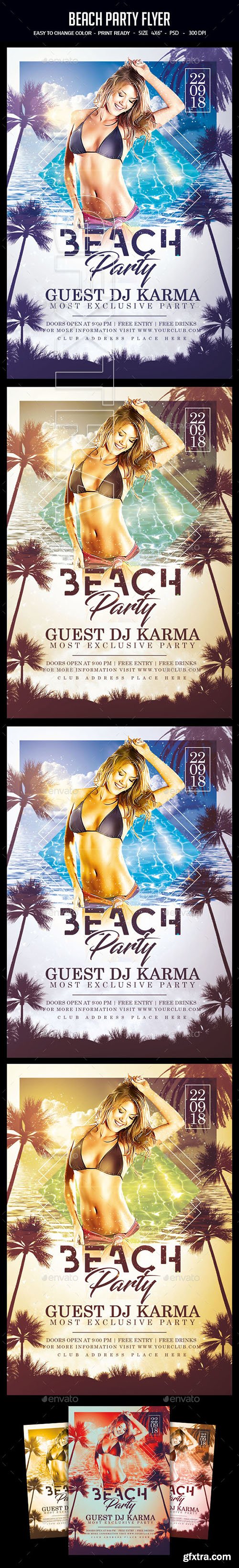 GraphicRiver - Beach Party Flyer 22541859