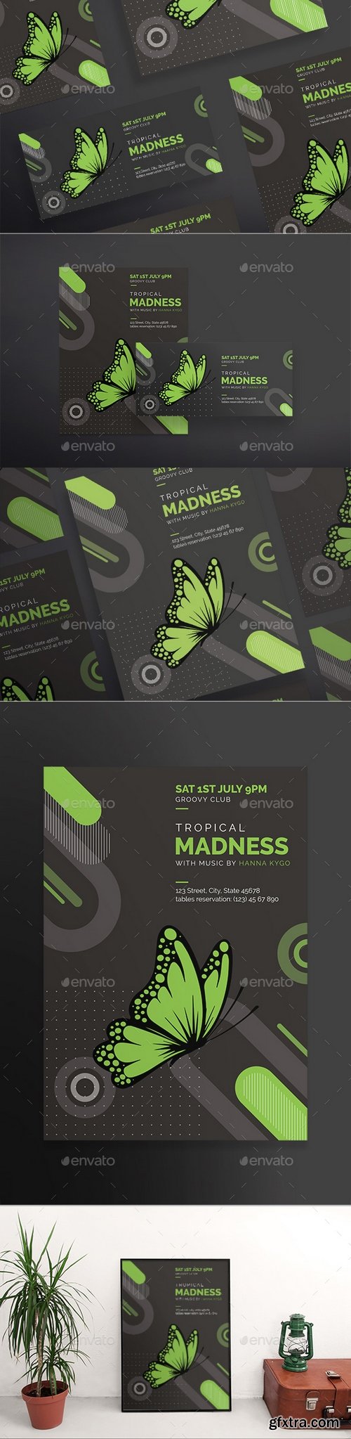 Graphicriver - Tropical Madness Flyers 1895590