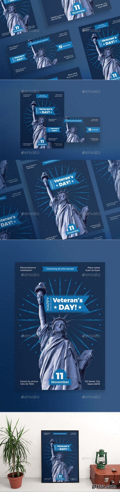 Graphicriver - Veteran\'s Day Flyers 20717726