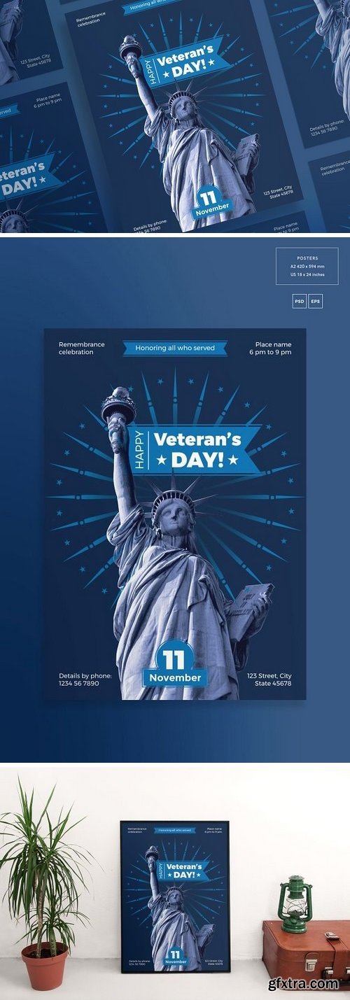 Graphicriver - Posters | Veteran\'s Day 1897955