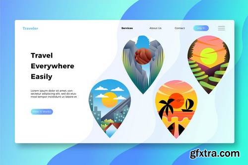 Travel Destination - Banner and Landing Page