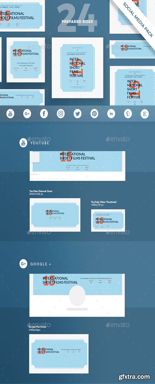 Graphicriver - Film Festival Social Media Pack 20811439