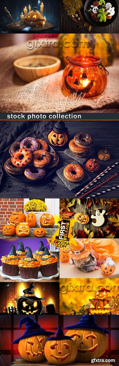 Holiday Halloween decorative design of pumpkin