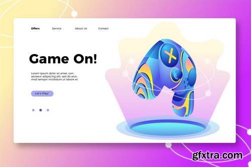 Game On - Banner & Landing Page