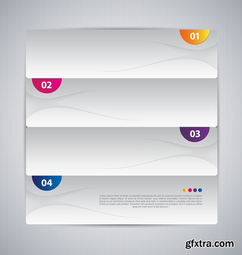 Infographics poster banner business template 25 EPS