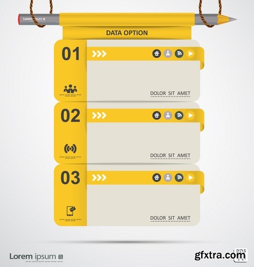 Infographics poster banner business template 25 EPS