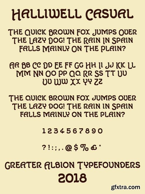 Halliwell Casual Font