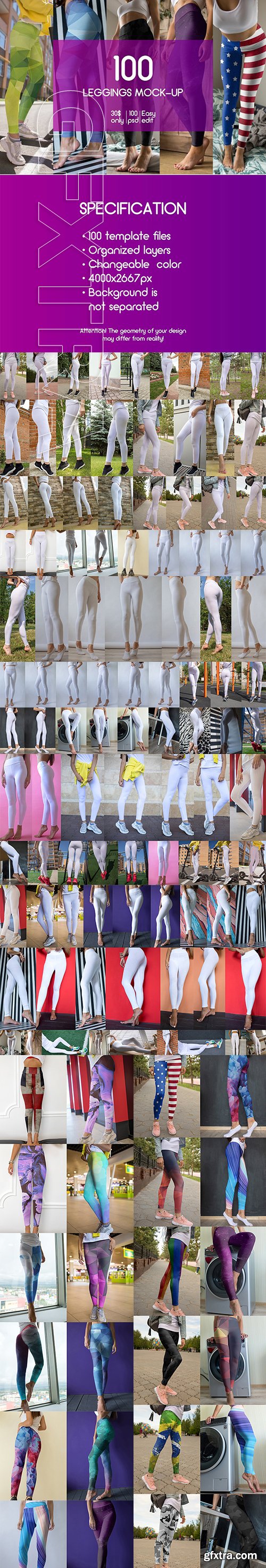 CreativeMarket - 100 Leggings Mock-Up 20 2865995