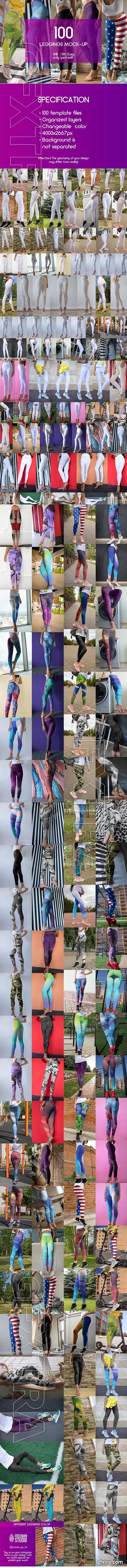 CreativeMarket - 100 Leggings Mock-Up 20 2865995