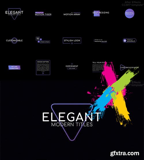 Elegant Modern Titles And Text - After Effects 106714