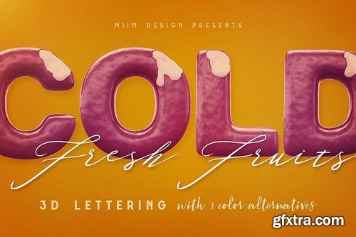 Ice Cream - 3D Lettering