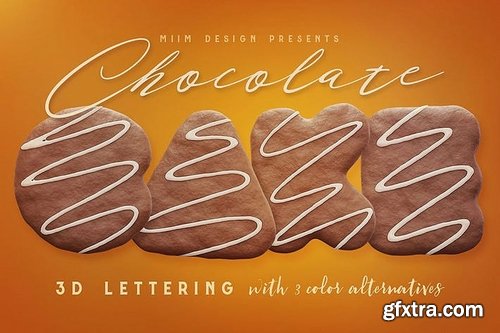 Chocolate Cake - 3D Lettering