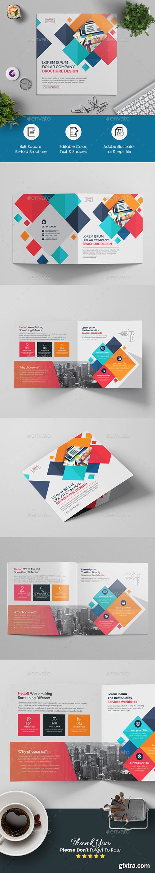 Square Bi-fold Brochure 22551318