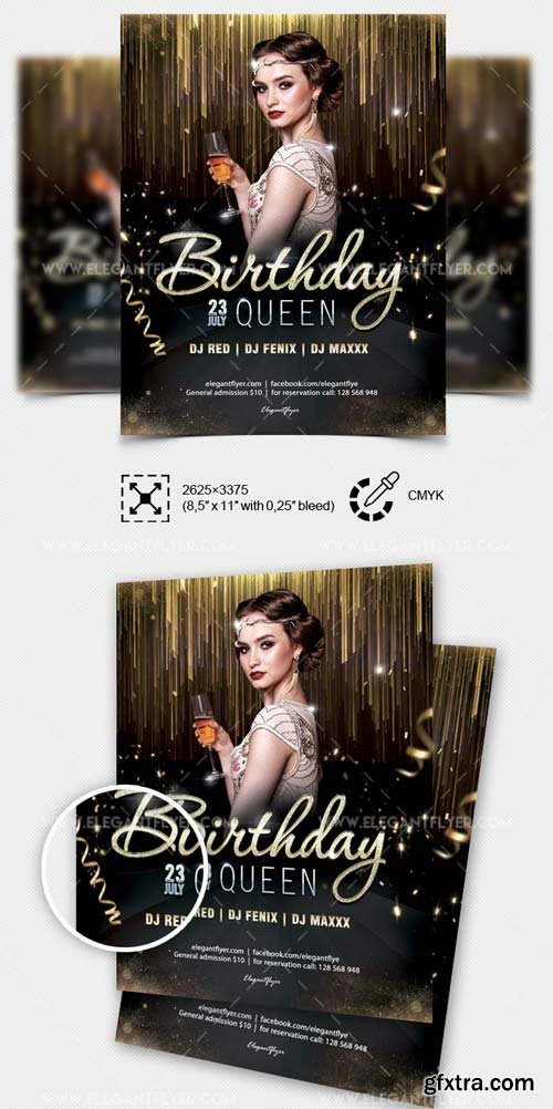 Birthday Party V36 2018 Flyer PSD Template