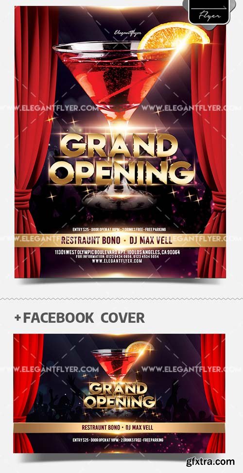 Grand Opening V19 2018 Flyer PSD Template