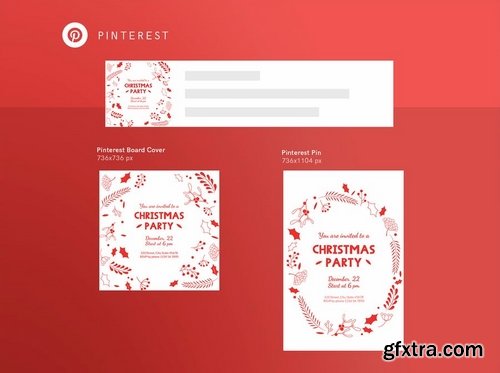 Christmas Party Banner Pack Social Media Templates