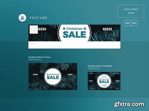 Christmas Party Banner Pack Social Media Templates 3