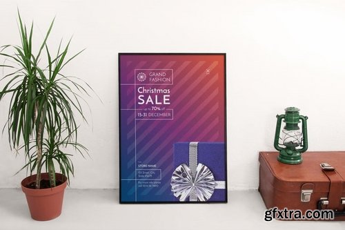 Christmas Sale Banner Pack Flyer and Poster Template