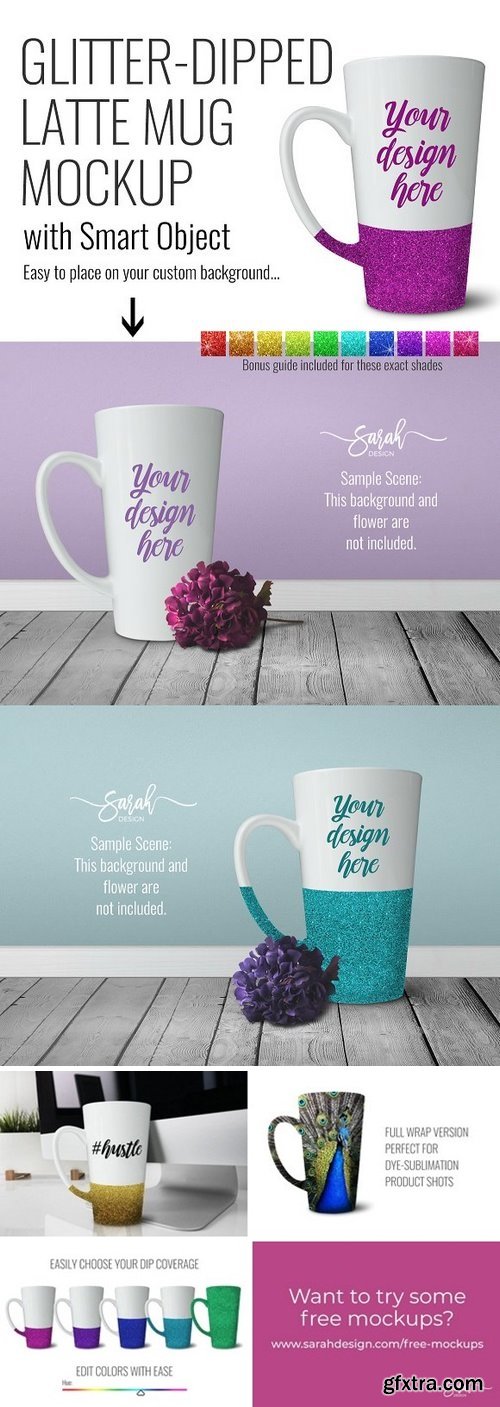 CM - Glitter Latte Mug Product Mock up 1637010