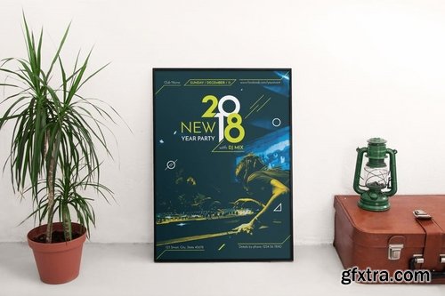 NewYear Party Social Media Banner Flyer and Poster Pack Template