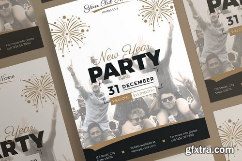 NewYear Party Social Media Banner Flyer and Poster Pack Template 2