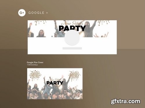 NewYear Party Social Media Banner Flyer and Poster Pack Template 2