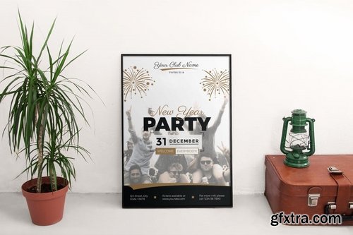 NewYear Party Social Media Banner Flyer and Poster Pack Template 2