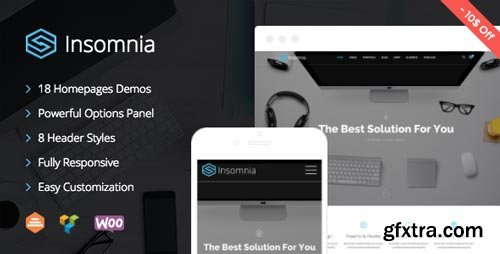 ThemeForest - Insomnia - Beautiful and Modern Creative WordPress Theme V.1.1.5 - 16256975