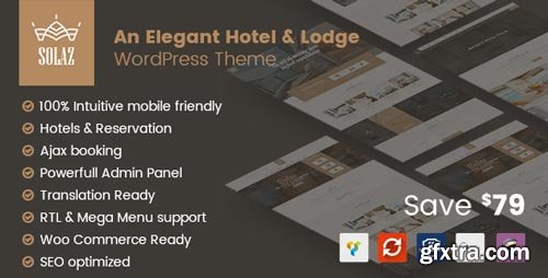 ThemeForest - Solaz - An Elegant Hotel & Lodge WordPress Theme V.1.1.1 - 19509817